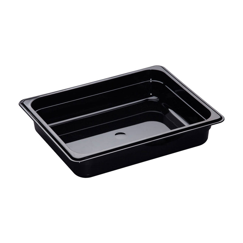 Cambro 22CW110 Camwear 1/2 Size Food Pan, Black, 2-1/2" Deep