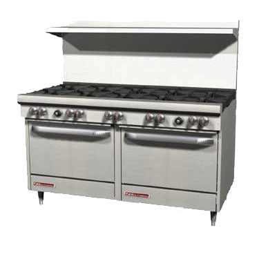 Southbend S60DD S-Series Restaurant Range, 10 Burners, 2 Ovens, Natural Gas, 60"