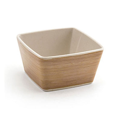 FOH Platewise Mod Square Bowl, Bamboo, 5 oz.