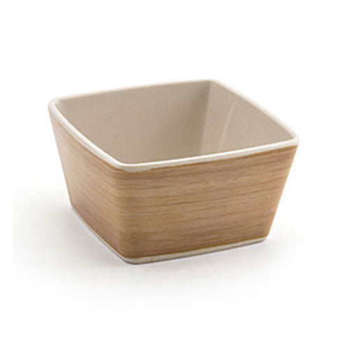 FOH Platewise Mod Square Bowl, Bamboo, 5 oz.