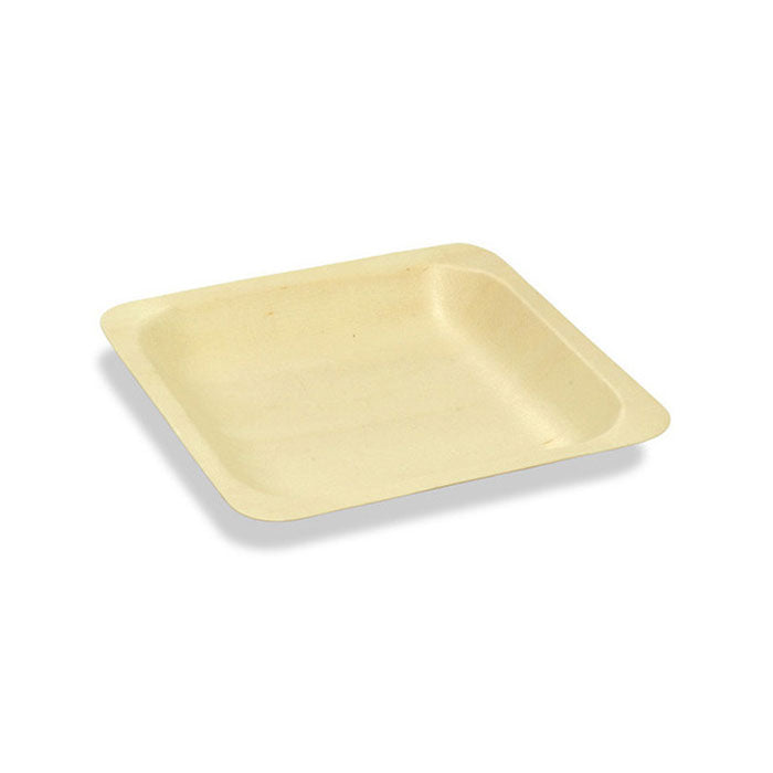 FOH Servewise Disposable Square Plate, 4-1/2", Pack of 50