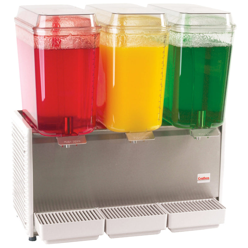 Crathco D35-4 Classic Bubbler Premix Cold Beverage Dispenser, (3) 5 gal.