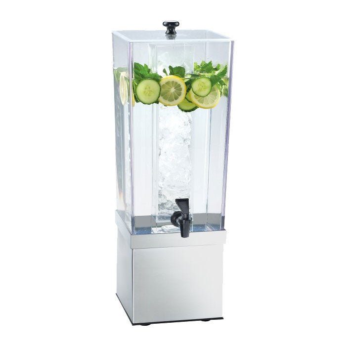Cal-Mil 3324-3-55 Stainless Steel Ice Chamber Beverage Dispenser, 3 gal.