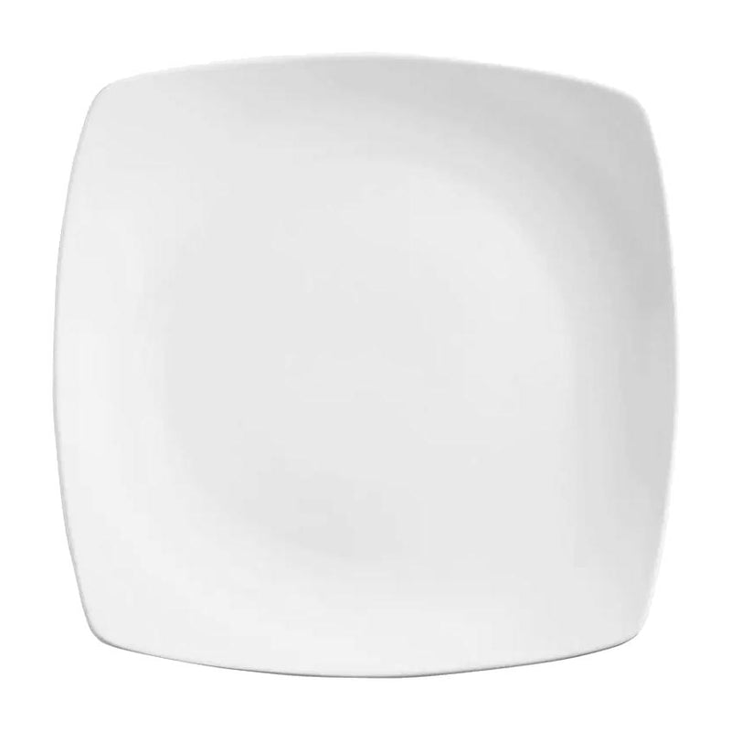 WTI 840-468S Porcelana Square Coupe Plate, 10-1/4", Pack of 6
