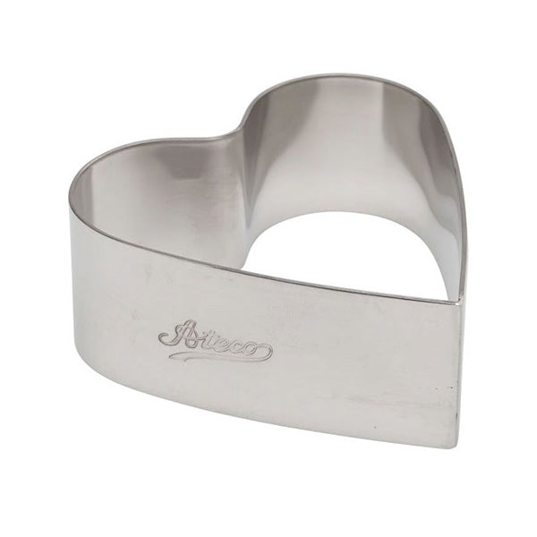 Ateco 4900 Stainless Steel Heart Shaped Form, 3"