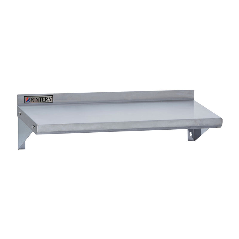 Kintera KWS1272 / 946618 Wall Mounted Shelf, Stainless Steel, 72" x 12"