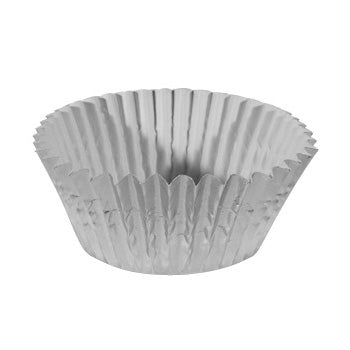Ateco 6432 Silver Foil Baking Cups, 2" x 1-1/4", Pack of 200