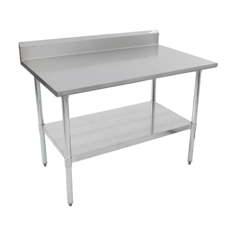 John Boos FBLGR5-6030-X Stainless Steel Work Table w/ Backsplash, 60" x 30"