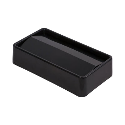 Carlisle 34202403 TrimLine Rectangle Swing Top Waste Container Trash Can Lid, Black