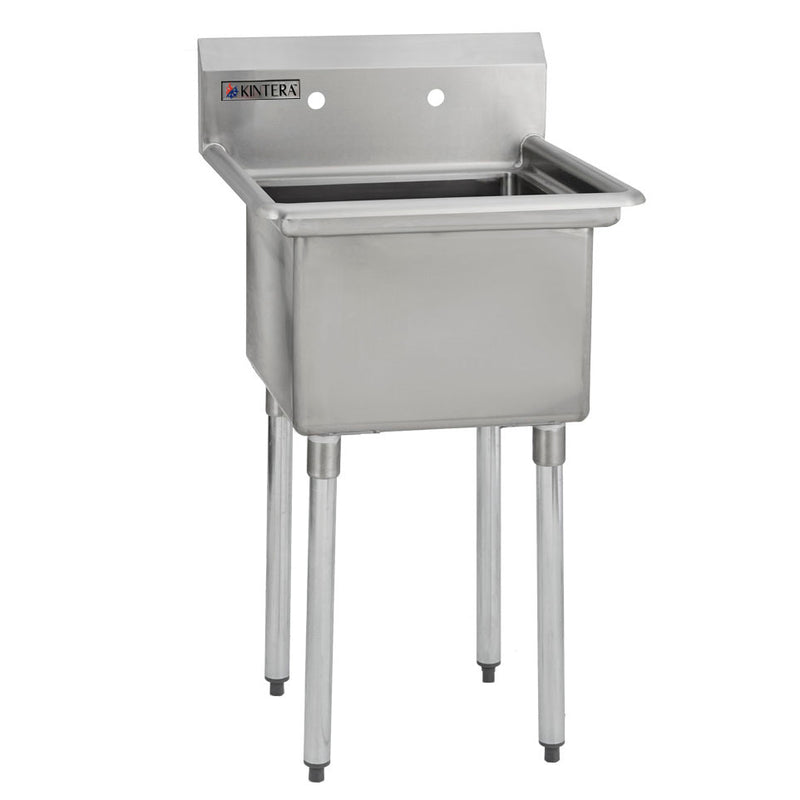 Kintera KES1C1824 / 946688 Stainless Steel Single Compartment Utility Sink, 23" x 30" x 43"