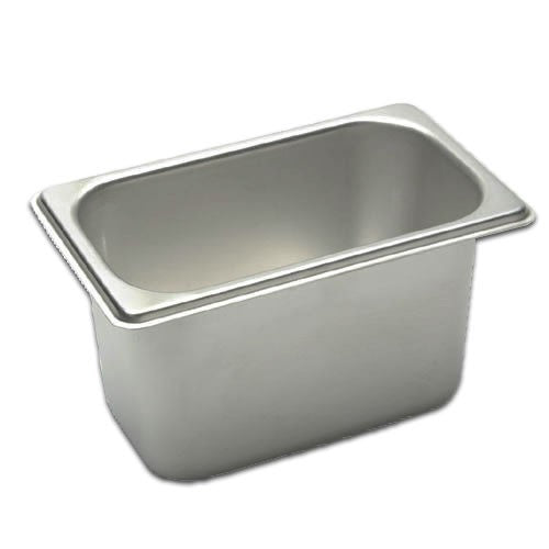 Culinary Essentials 859266 Solid Steam Table Pan, 1/9 Size, 4" Deep