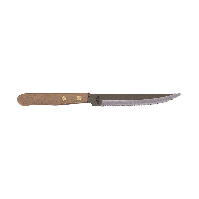 Steak Knife w/ Wood Handle, 4-3/4", Pack of 12