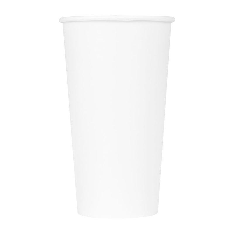 Karat Paper Hot Cup, White, 20 oz., Sleeve of 50