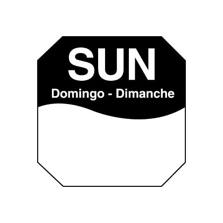 DayMark 1100608 "Sun" MoveMark Octagon Dot Labels, 1", Roll of 1,000