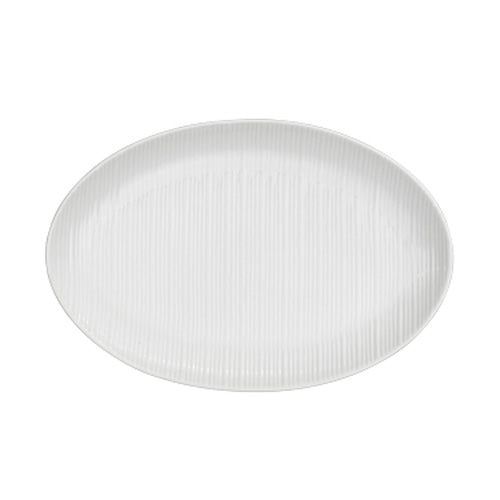 Alani 022721 Embossed Oval Coupe Platter, 9-7/8" x 6-1/4", Case of 12
