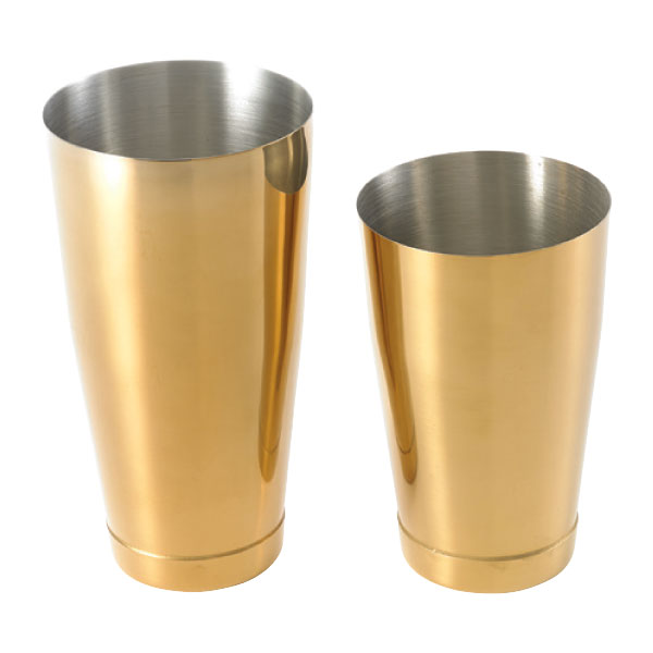 Barfly by Mercer M37009GD Stainless Steel Shaker/Tin Set, Mirror Finish, 28 oz. & 18 oz.