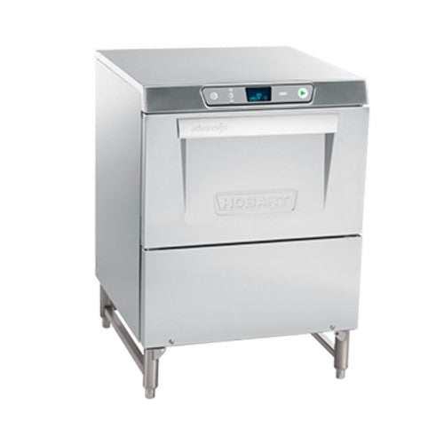 Hobart LXGEPR-2 Advansys Glass Washer, Undercounter, Rack Type, Low Temp, Chemical Sanitizing, 6" Legs
