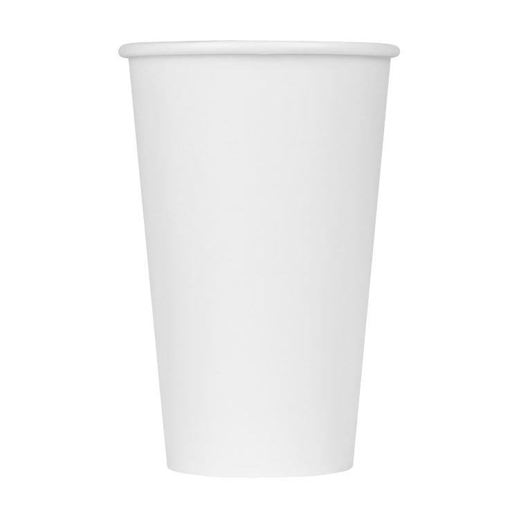 Karat Paper Hot Cup, White, 16 oz., Sleeve of 50