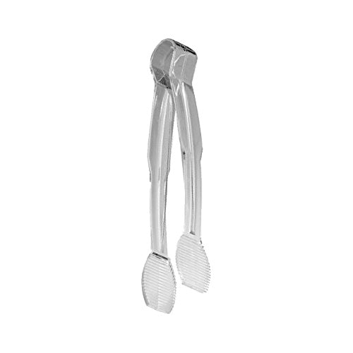 Cambro TG6135 Lugano Flat Grip Tongs, Clear, 6"