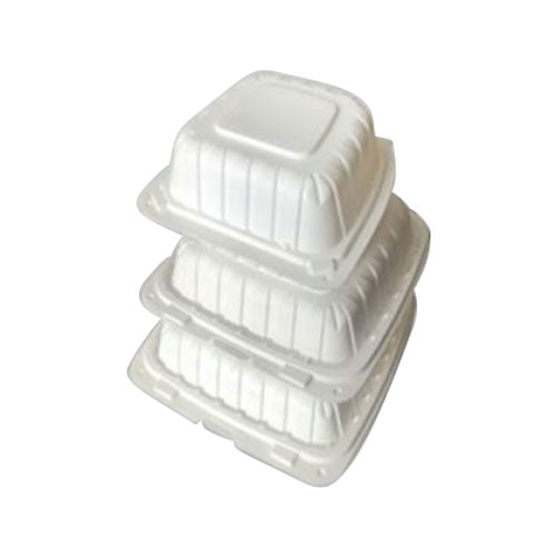 Hoagie Clamshell Container, White, 9" x 6", Case of 200