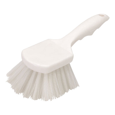 Carlisle 4054102 Flo-Pac Utility Scrub Brush, White, 8"