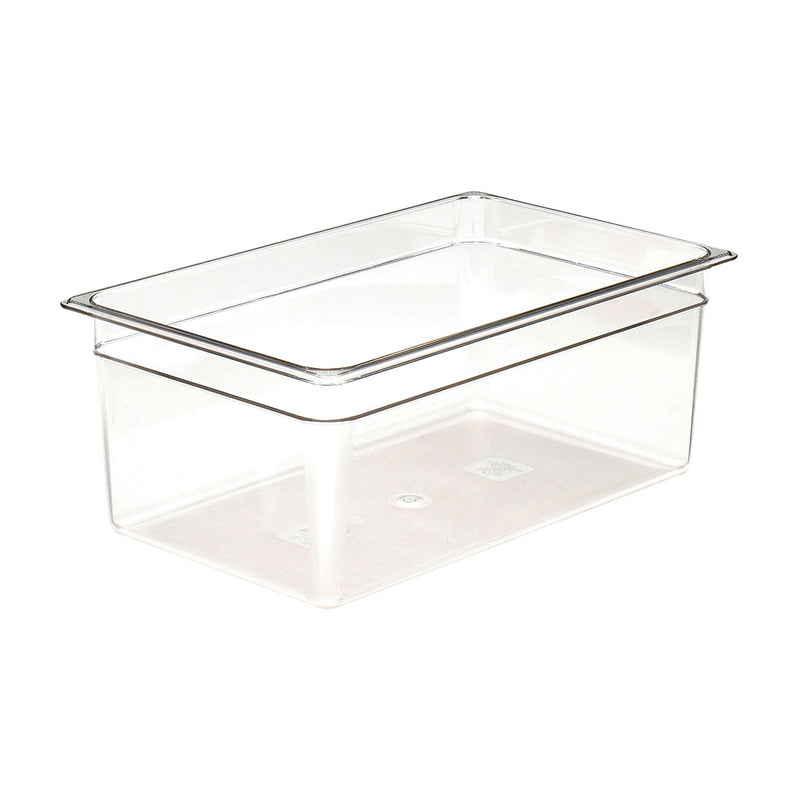 Culinary Essentials by Cambro 18CW135 Camwear Full Size Food Pan, Clear, 8" Deep