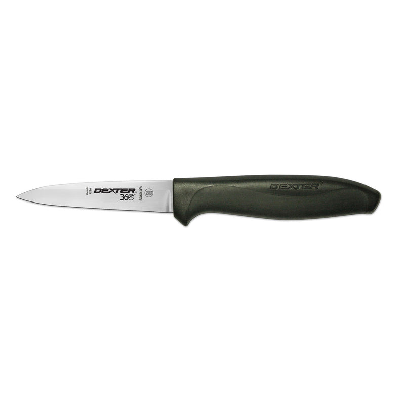 Dexter S360-31/2PCP Paring Knife, Black, 3-1/2"