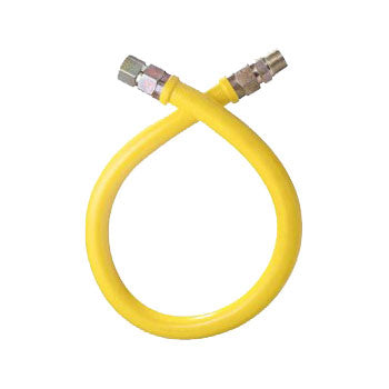 Dormont CT1650KIT36 Stationary Gas Connector Hose Kit, Yellow, 36" x 1/2"