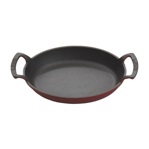 Arcata 922326 Cast Iron Oval Dish w/ Handles, Red, 9-1/2" x 7-1/8"