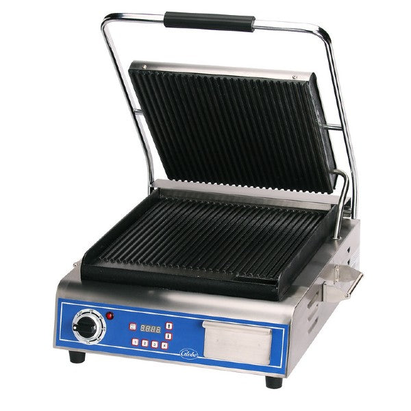 Globe GPG14D Deluxe Grooved Plate Panini Grill