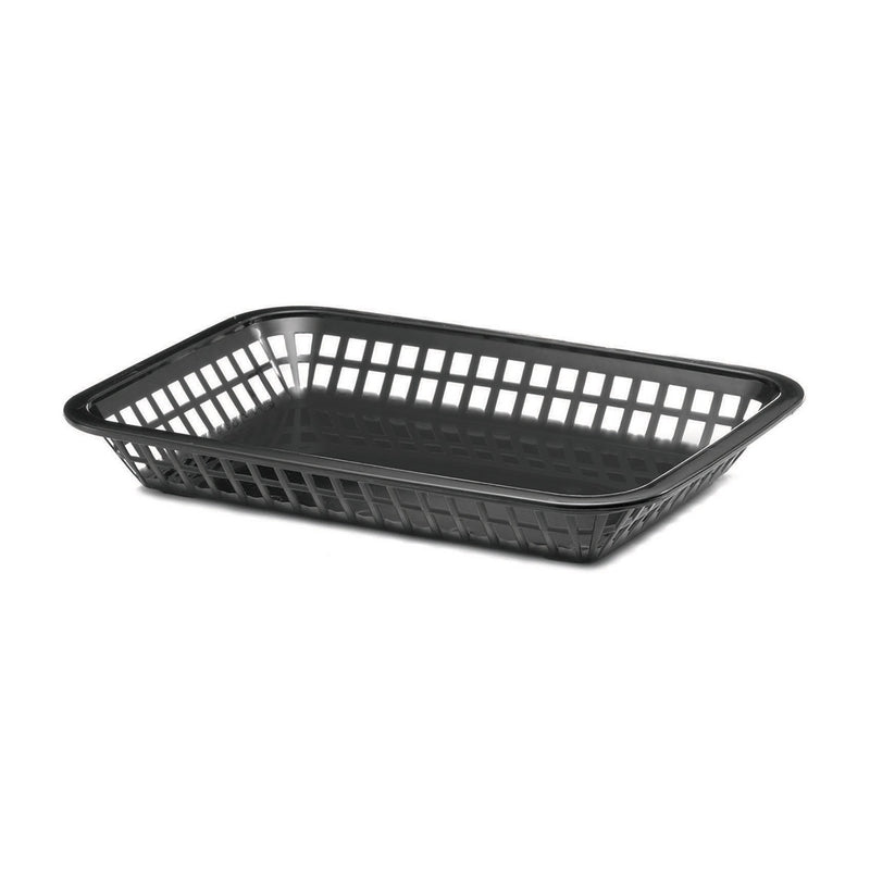 Tablecraft C1077BK Grande Platter Basket, Black, 10-3/4", Pack of 12