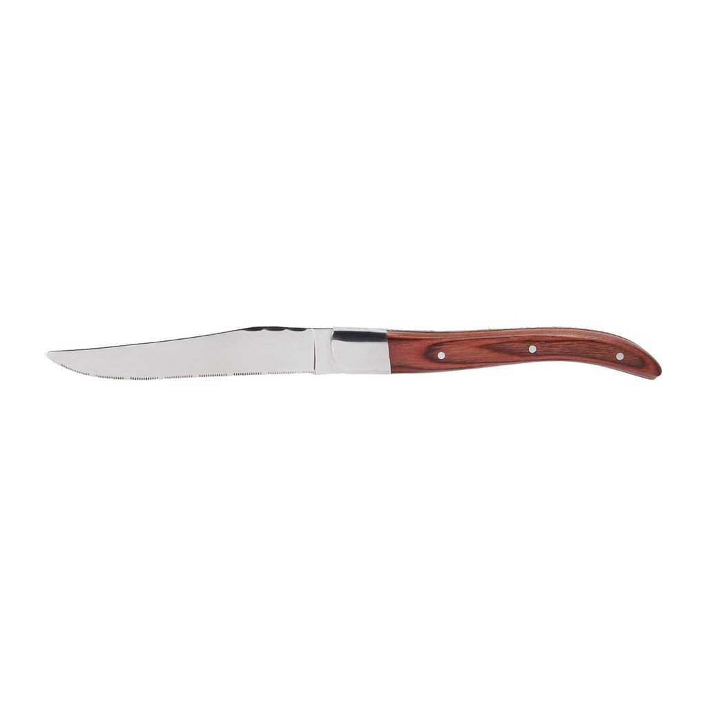 Chef & Sommelier Marble 9 1/4 18/10 Stainless Steel Extra Heavy Weight Smooth Edge Steak Knife by Arc Cardinal - 12/Case