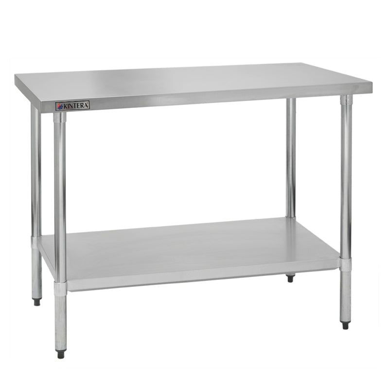 Kintera KEWT2496 Work Table, Stainless Steel Top, 96" x 24"