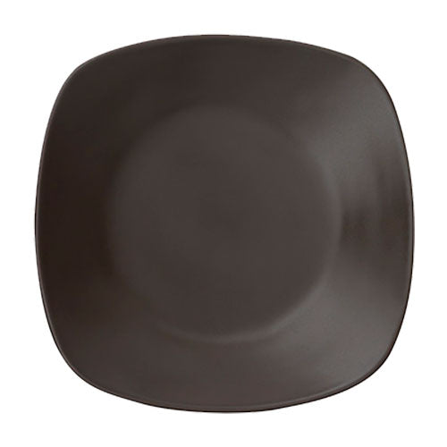Ziena 922455 Stoneware Square Plate, Chocolate, 11" x 11", Case of 12