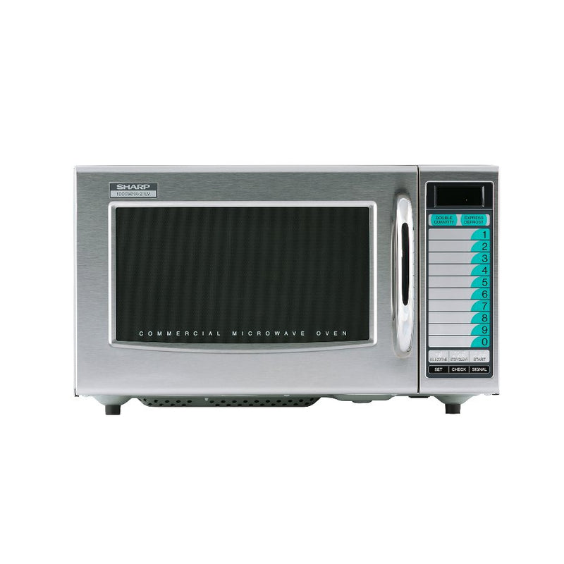 Sharp R-21LVF Medium Duty Commercial Microwave Oven, 120V