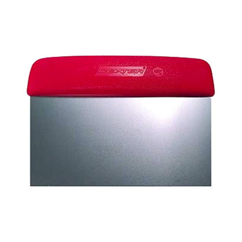 Dexter 17303R Sani-Safe Dough Cutter / Scraper, Red, 6" x 3"