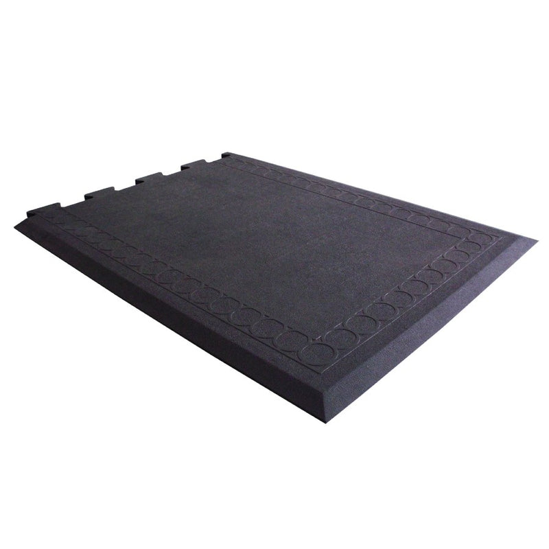 Axia CRT2736EB Interlocking Rubber Anti-Fatigue Mat, End