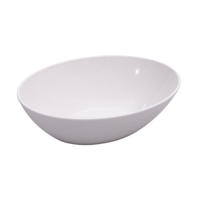 Arcata 922368 Melamine Oval Bowl, White, 135 oz.