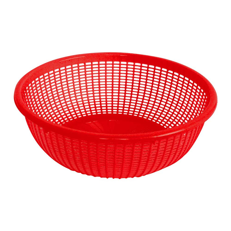 Thunder Group PLWB003 Plastic Wash Basket, Red, 10"