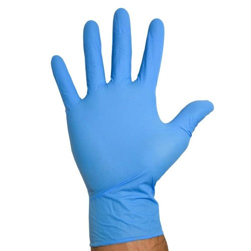 Life Guard 6353 Nitrile Gloves Powder-Free, Medium, Blue, Box of 100