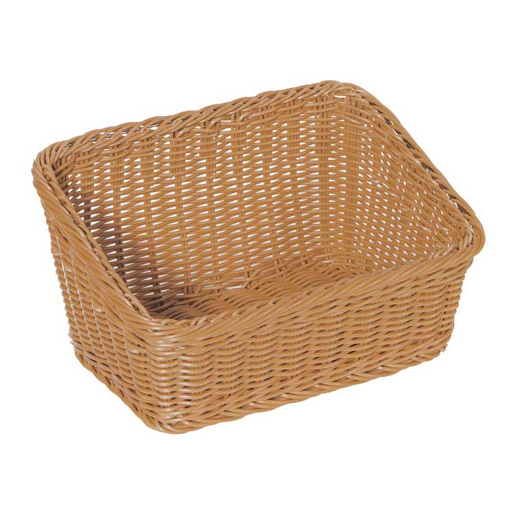 GET Melamine WB-1510 Designer Polyweave Cascading Basket, Honey, 9-1/4" x 13"