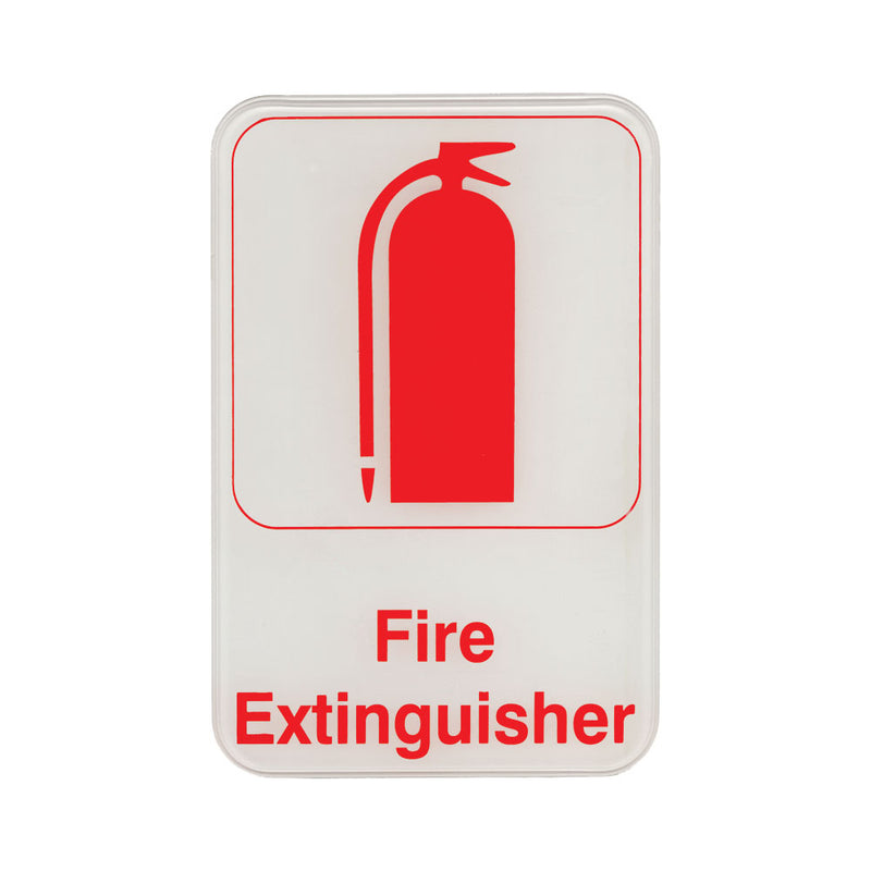 Fire Extinguisher Sign, 6" x 9"