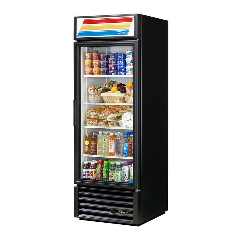 True GDM-23-HCTSL01 One Section Glass Door Refrigerated Merchandiser, Black