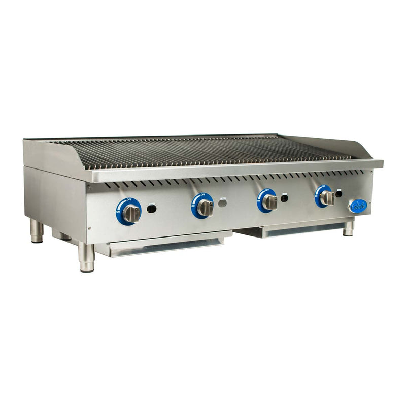 Globe GCB48G-SR Gas Countertop Charbroiler w/ Stainless Steel Radiants, 48"