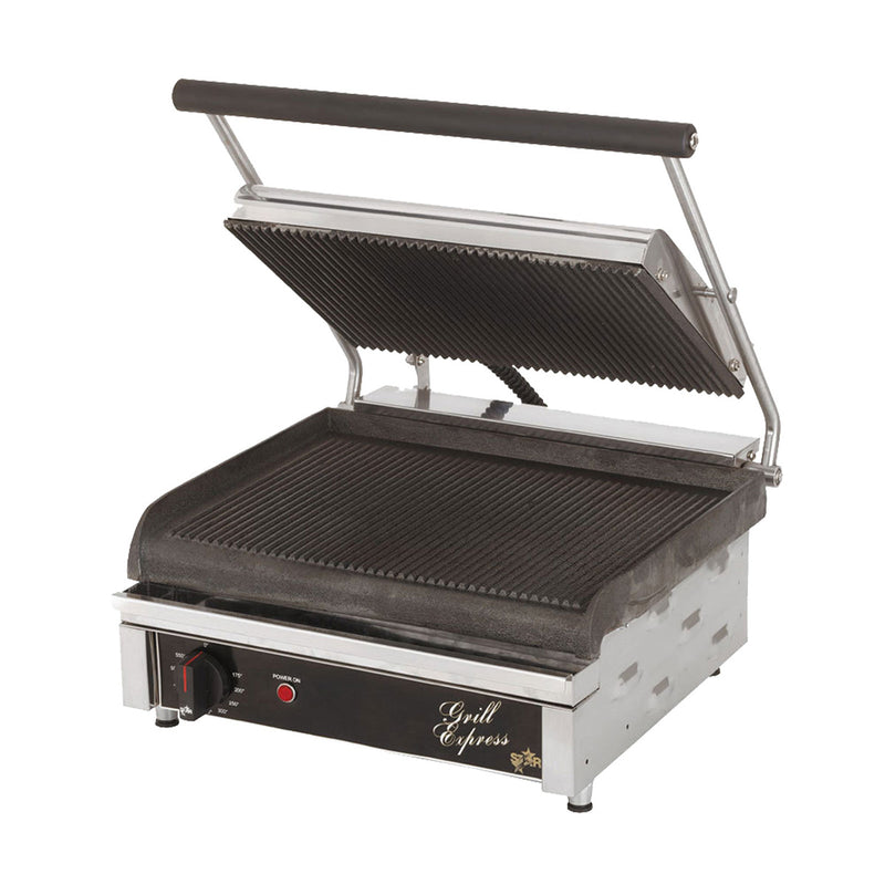 Star GX14IG Grill Express Grooved Sandwich Grill, 14", 120v