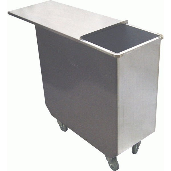 GSW DN-FB100 Stainless Steel Ingredient Bin, 100 qt. / 25 gal, 2 step cover