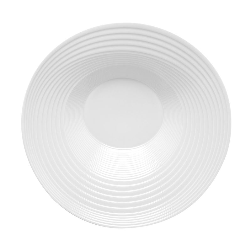 Vista Alegre 025054 O! Moon Deep Porcelain Lunar Plate, White, 7-7/8", Case of 4