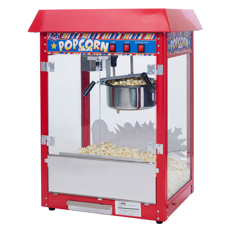 Winco POP-8R Showtime Countertop Popcorn Machine