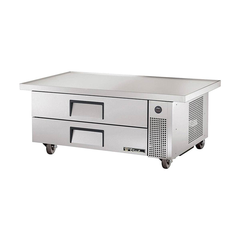 True TRCB-52-60 Two-Drawer Refrigerated Chef Base, Flat Top, 60"
