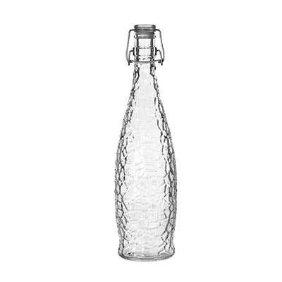 Libbey 13150120 Glacier Bottle w/ Clear Wire Ball Lid, 33-7/8 oz., Each